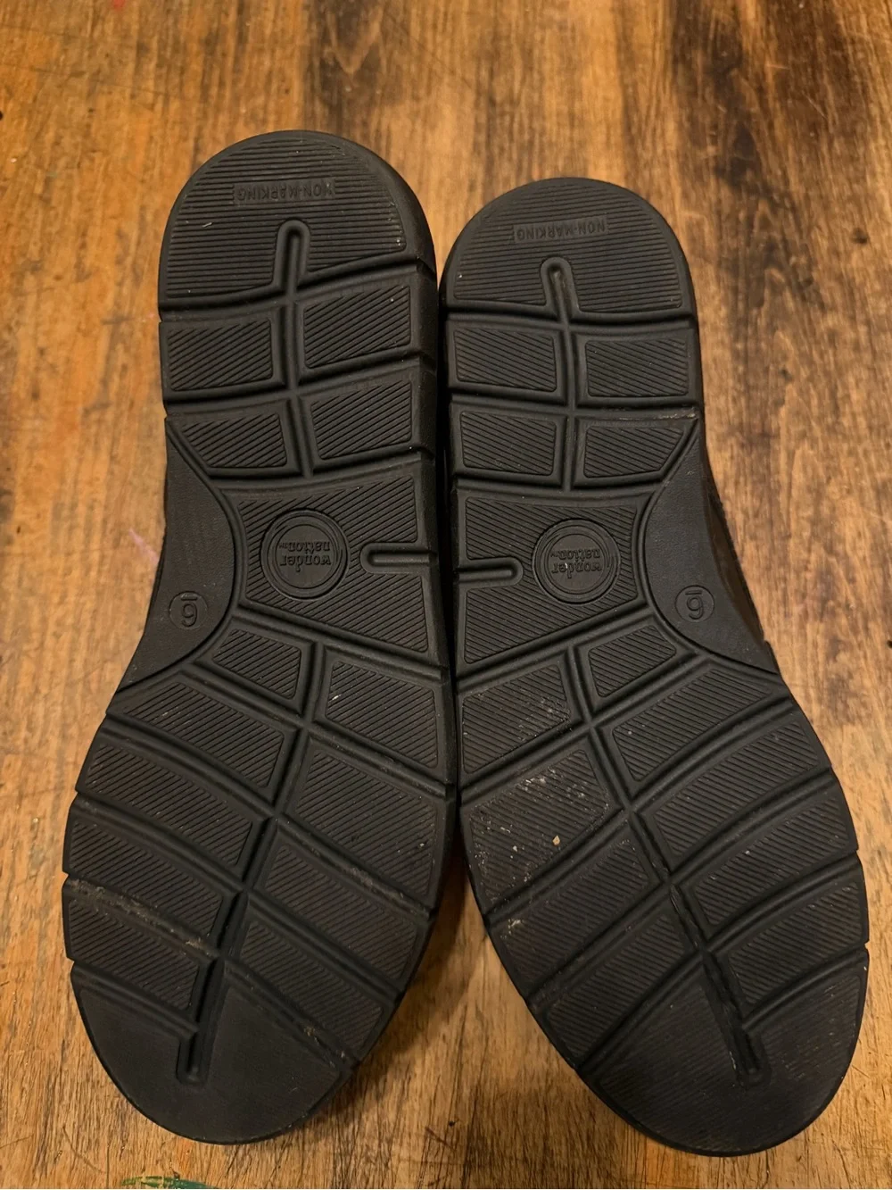 Wonder Nation Boys Black Dress Shoes Oxford Uniform Size 6 YOUTH